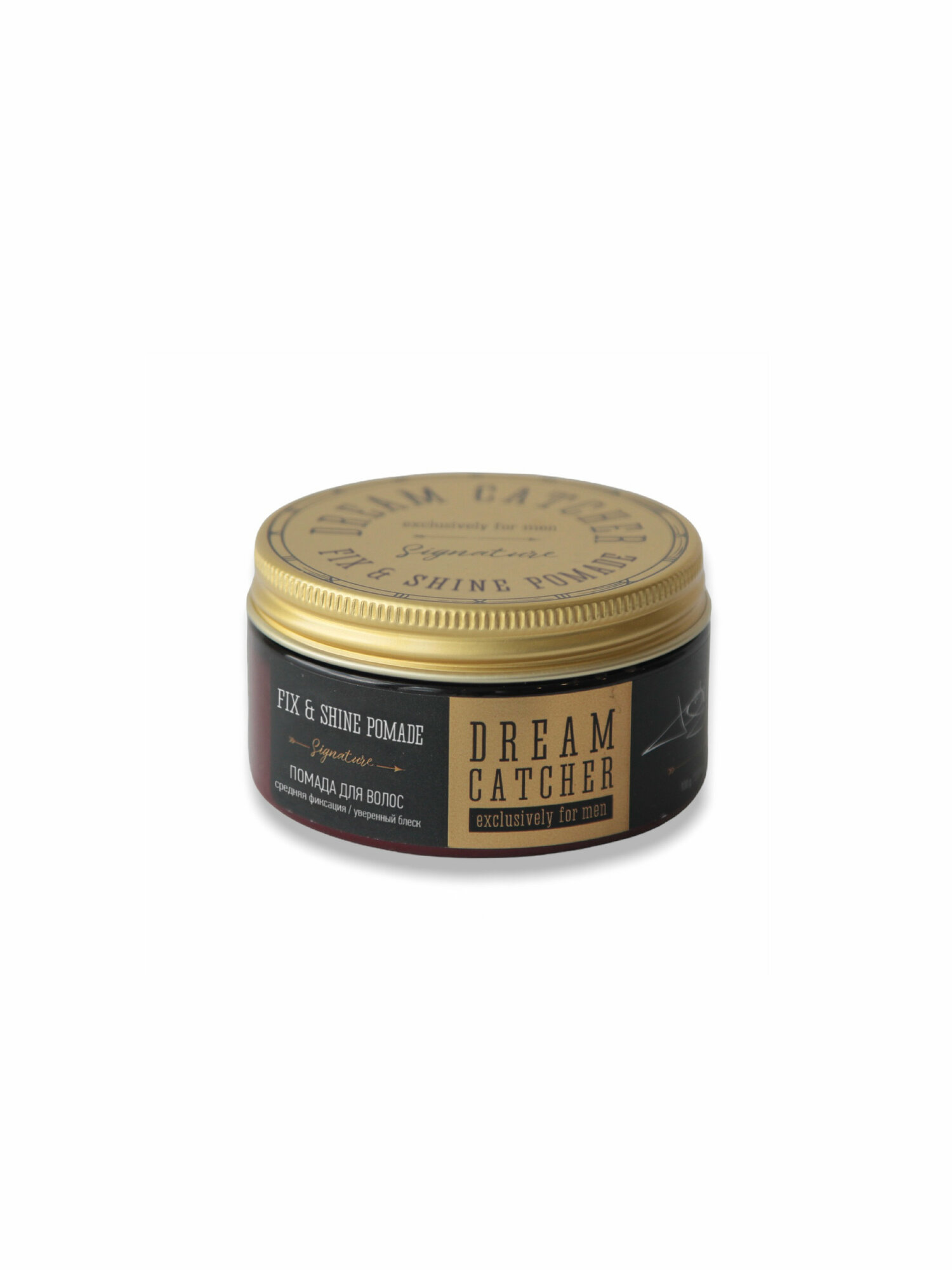Dream catcher Помада для волос cредняя фиксация уверенный блеск Fix&Shine Pomade, 100 г (Dream catcher, ) - фото №5