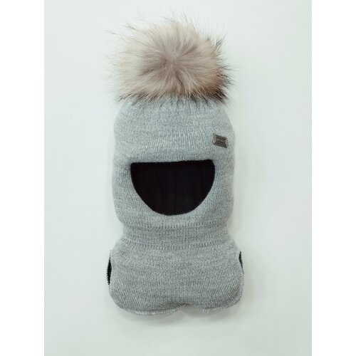 фото Шапка мой ангелок, размер 3-5 лет (50-54), серый