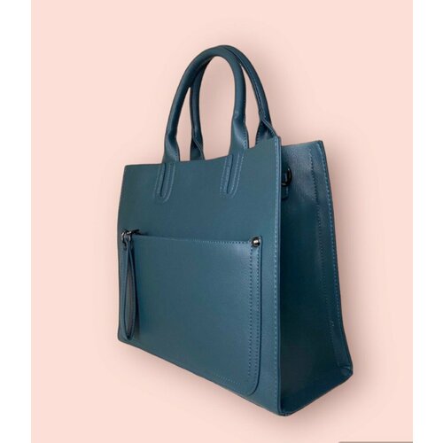 фото Сумка тоут , фактура матовая, синий нет