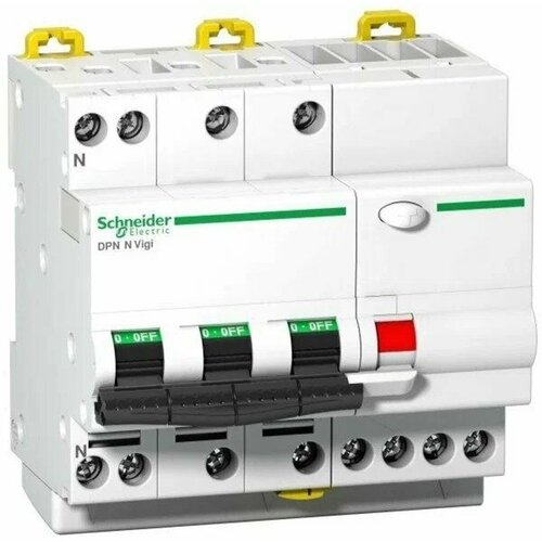 Дифавтомат Schneider Electric Acti9 4P 16А (C) 6кА 30мА (AC) выключатель автоматический дифференциальный ад 12 2п 16a c 30мa