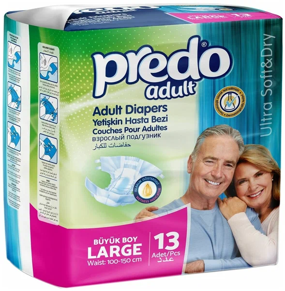 Подгузники для взрослых Predo, Adult, размер L
