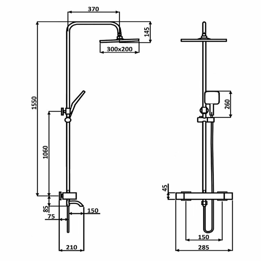 Душевая система ALMAes - фото №2
