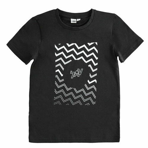 фото Футболка ido, размер 8 лет (128 см), черный
