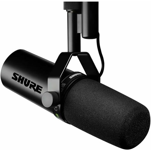Микрофон проводной Shure SM7DB с встроенным усилителем (+28 dB), разъем: XLR 3 pin (M), черный, 1 шт