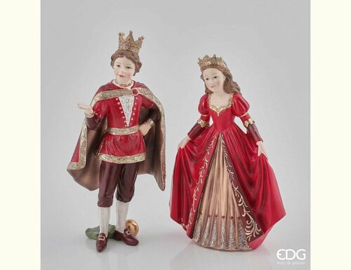 Декоративные фигурки принц И принцесса В алом, полистоун, 22-24 см, 2 шт, EDG 679718-42-набор