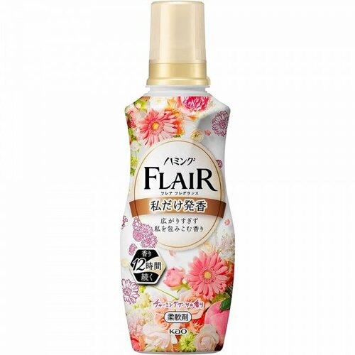 Kao flair fragrance charmin bouquet арома кондиционер для белья, нежный аромат цветочного букета, 520 мл