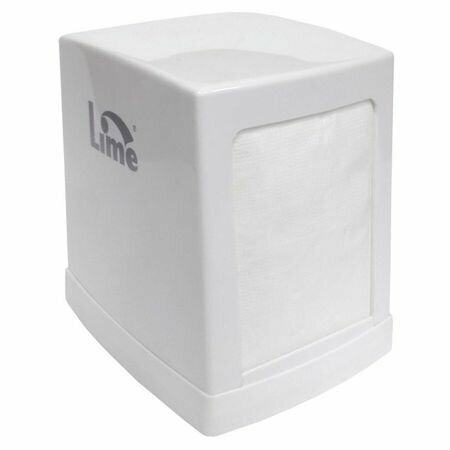 Диспенсер для салфеток LIME Napkins настольный 14,5х12х14см белый пластик