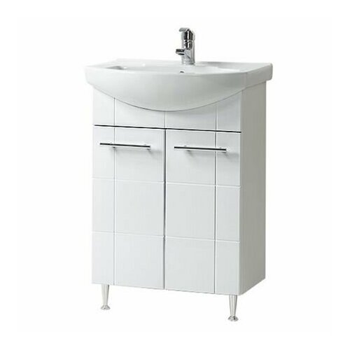 Тумба без раковины напольная акваль Анна 50 см белая