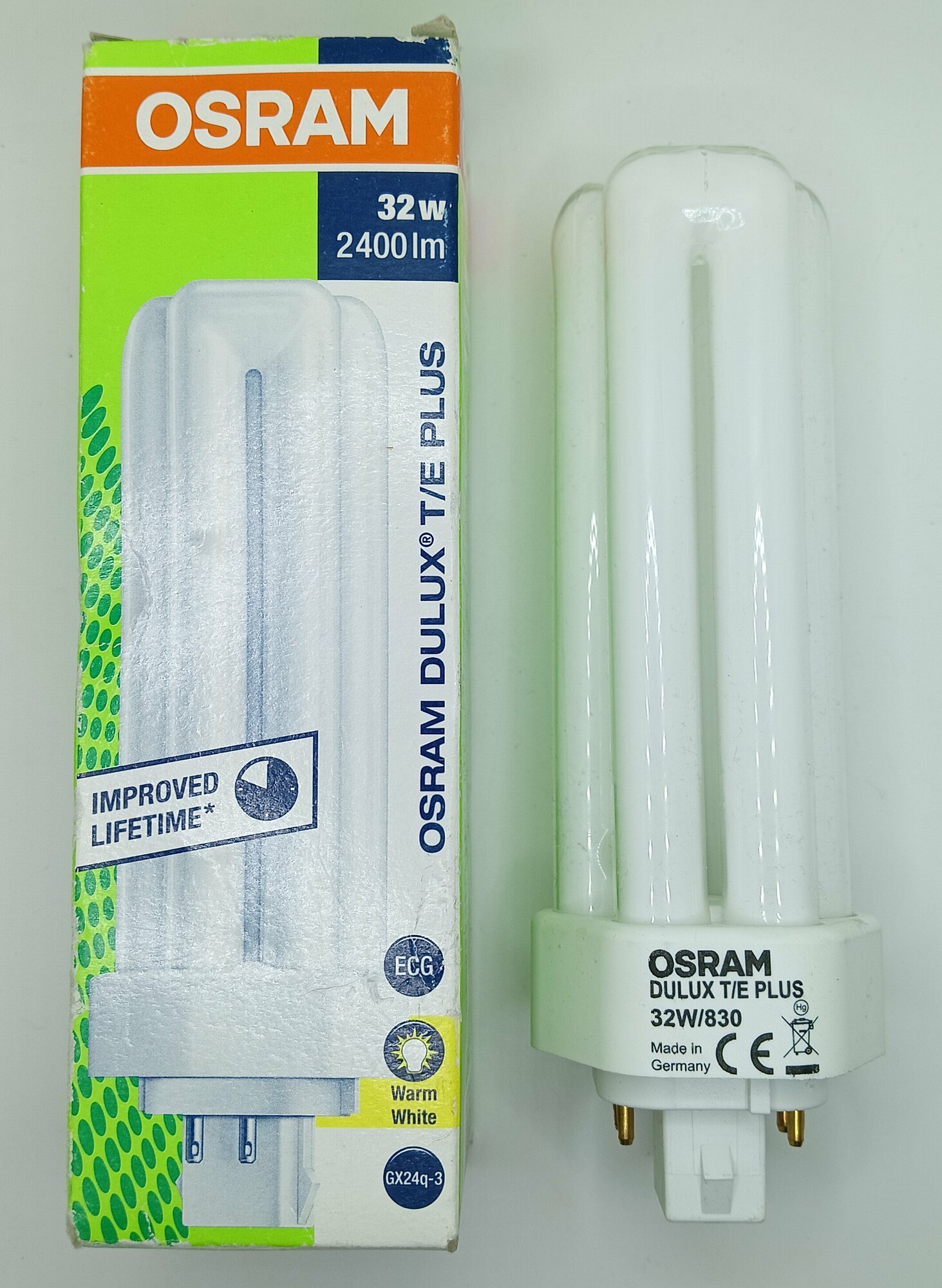 Лампа люминесцентная 32Вт GX24q-3 3000k Osram