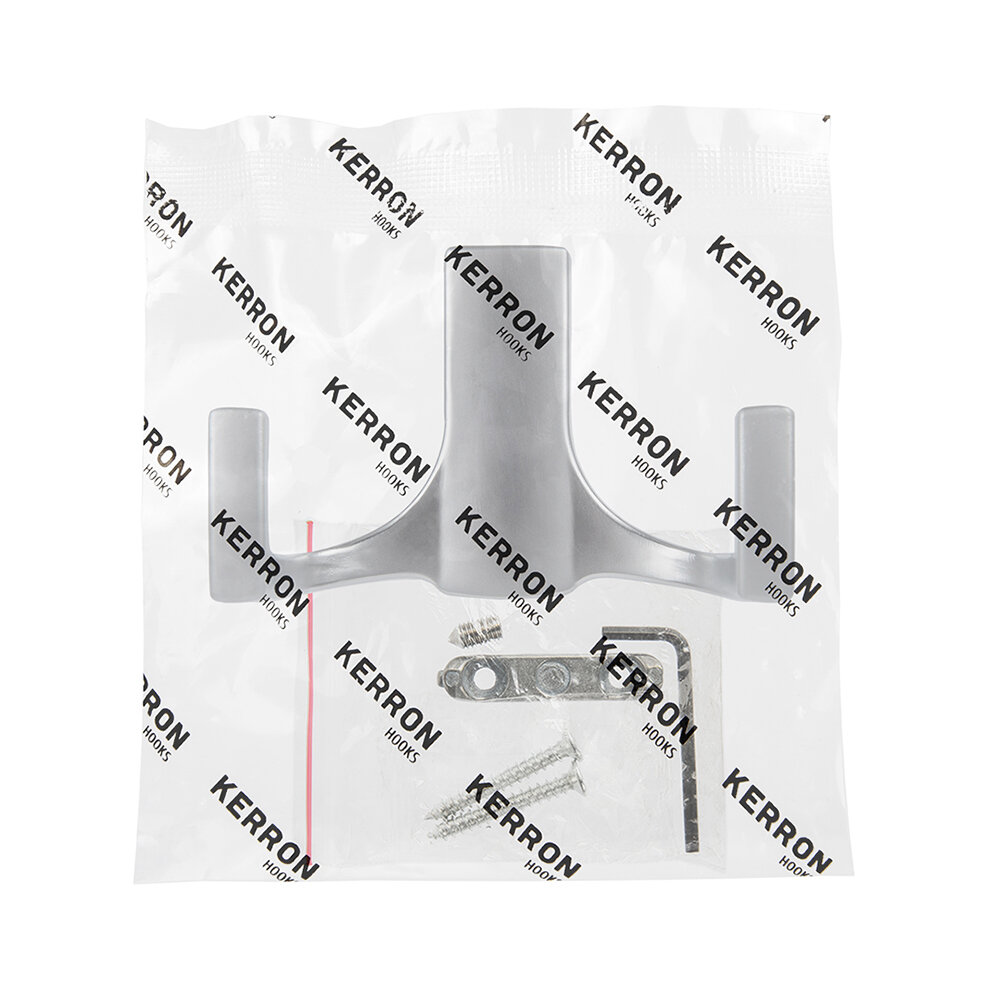 Крючок-вешалка Kerron KR0330, 30x51 мм, цвет матовый хром - фото №6