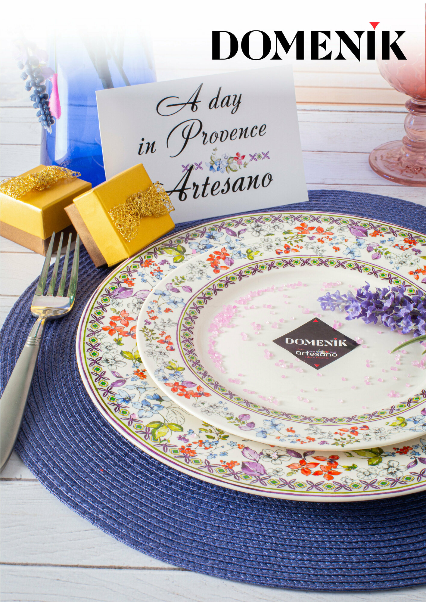 Тарелка обеденная DOMENIK "ARTESANO" 27 см, 1 штука, для ПММ и СВЧ — фото 1