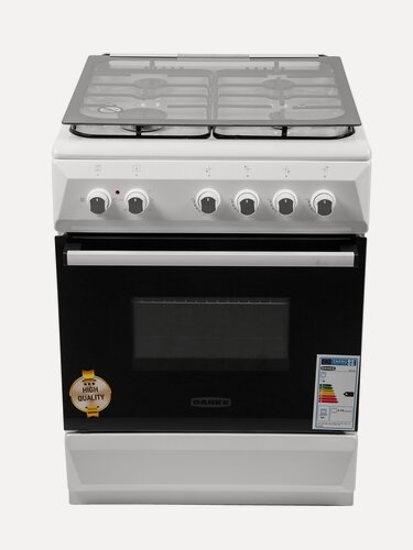 Изображение товара Комбинированная плита ZIPFER 6060,02гэ Белый цвет в размере 60x60см с электрической духовкой