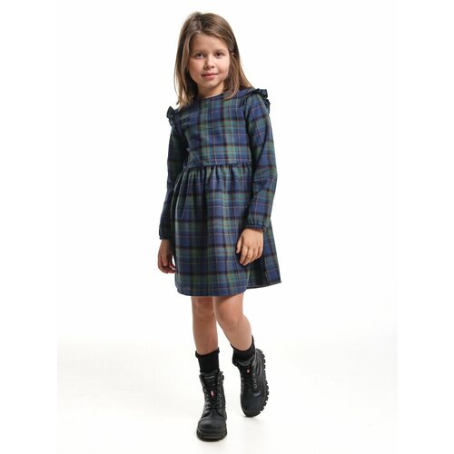 фото Платье mini maxi, размер 104, синий, зеленый
