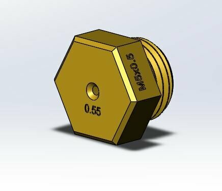 Комплект форсунок (жиклеров) для перевода на сжиженный газ резьба M5*0.5 отверстие 055 кол-во 15 шт