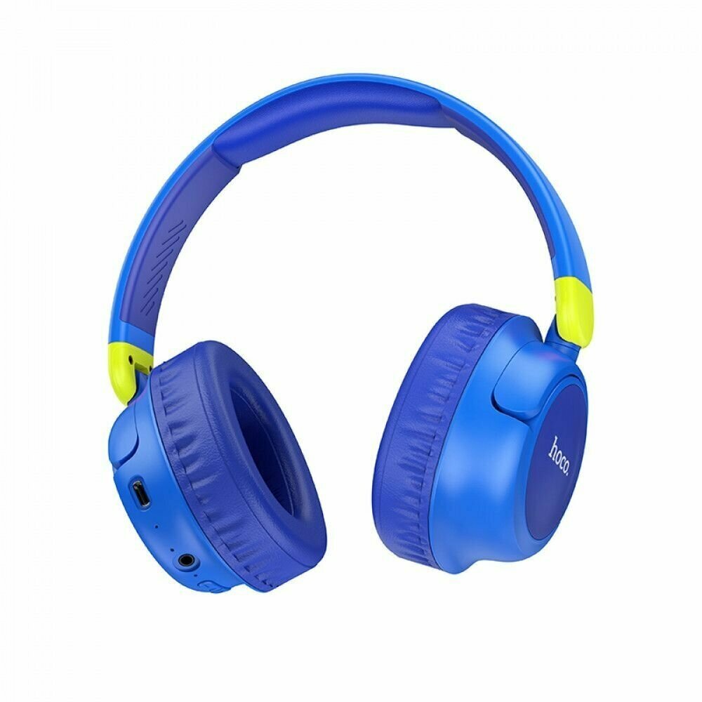 Наушники bluetooth HOCO W43 Adventure BT полноразмерные (синий)