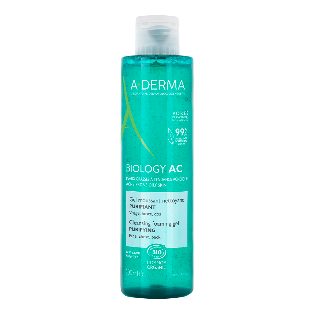 A-Derma Biology AC Очищающий пенящийся гель для жирной кожи, склонной к акне 200 мл 1 шт