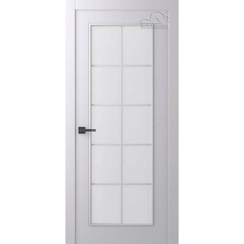 Межкомнатная дверь Belwooddoors Эмаль Ламира 1 Светло - серый со стеклом
