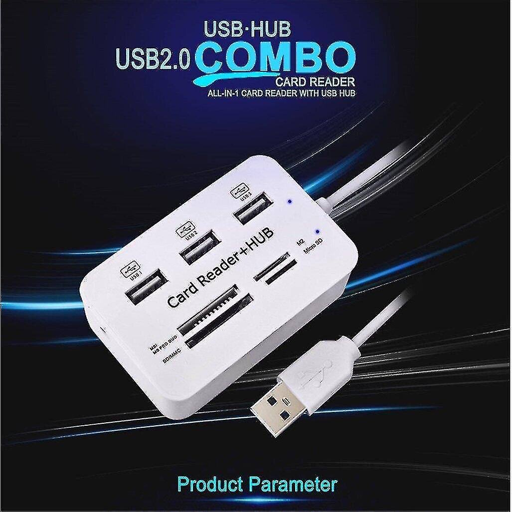 USB хаб-картридер HUB USB 30/31 3xUSB MS DUO SD (HC) M2 T-Flash Дисконт 63