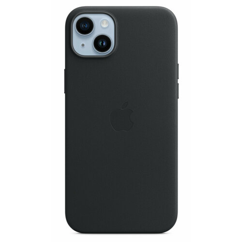 Чехол Apple iPhone 14 Leather MagSafe Midnight (MPP43) черный