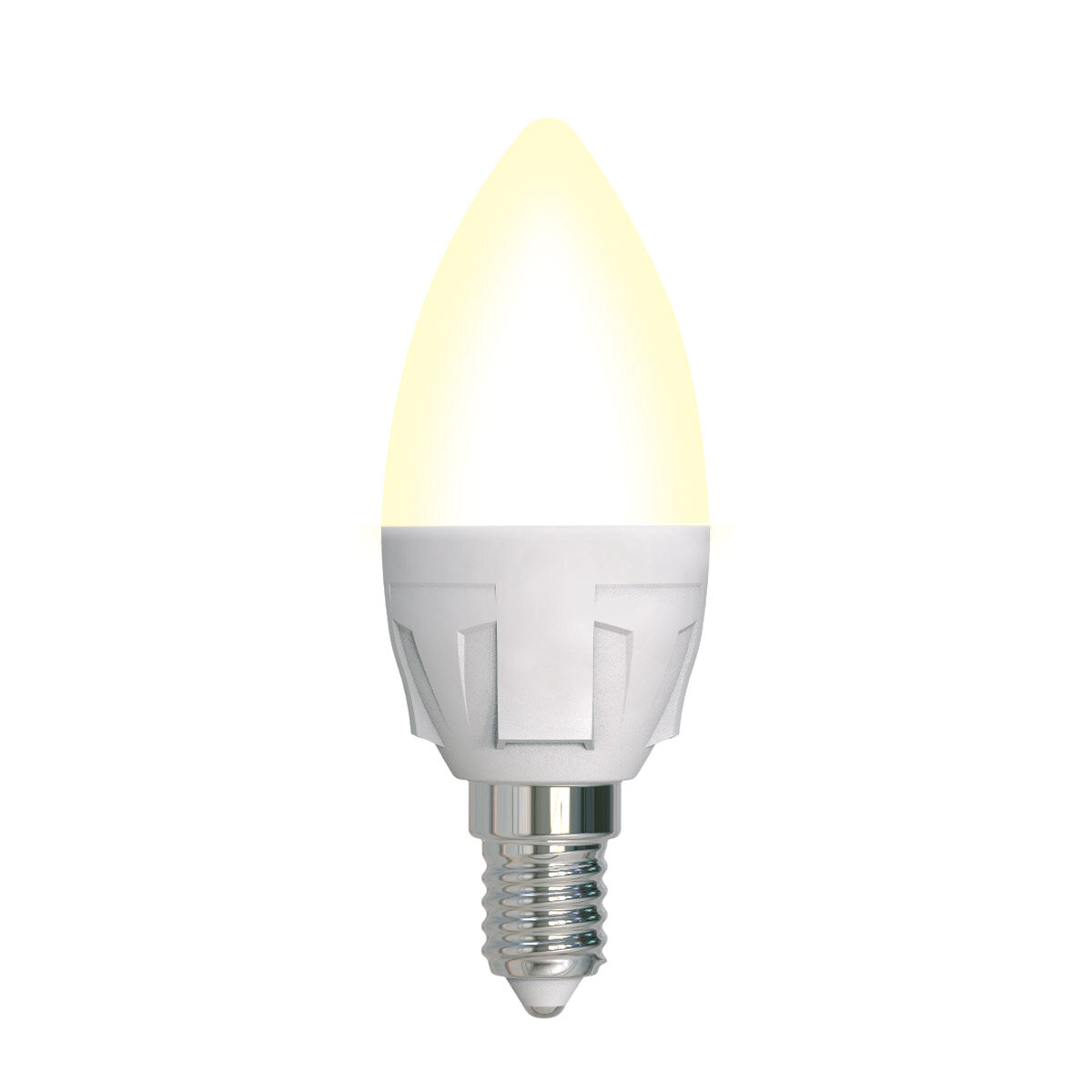 Лампа Uniel LED-C37-7W/3000K/E14/FR/DIM PLP01WH