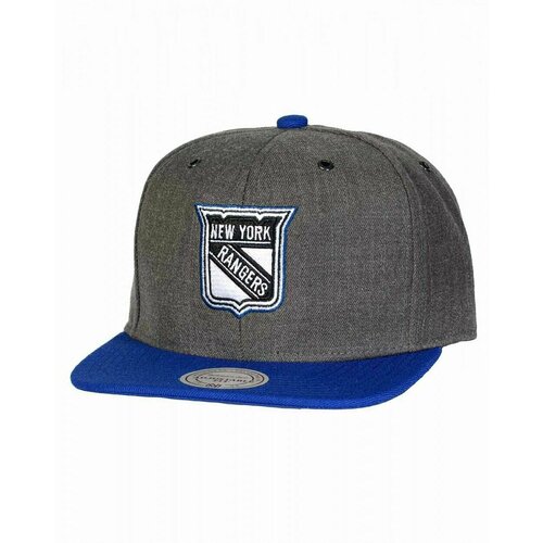 фото Бейсболка mitchell & ness, размер one size fits all, синий, серый