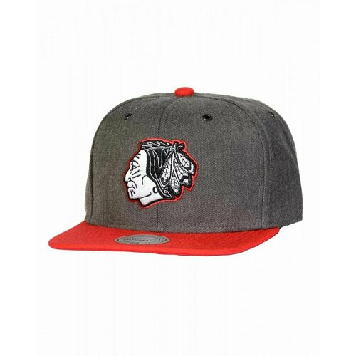 фото Бейсболка mitchell & ness, размер one size fits all, красный, серый