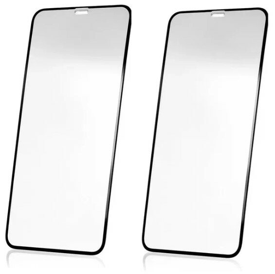 Защитное стекло для Apple iPhone 11 PRO max / комплект 2 шт для Айфон 11 PRO max / 9D на весь экран