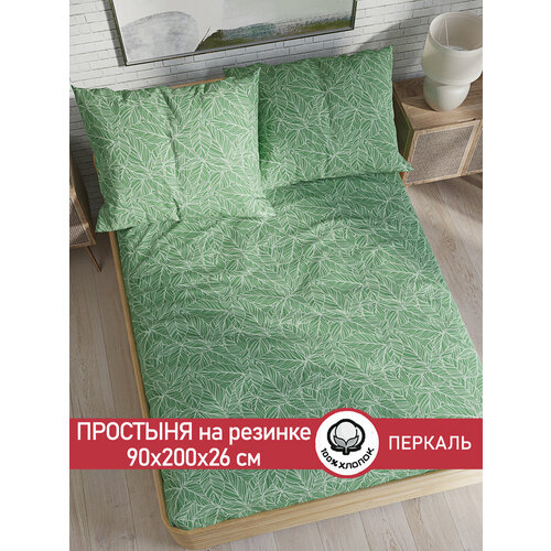 фото Простынь на резинке cказка "джунгли" 90х200 см сказка