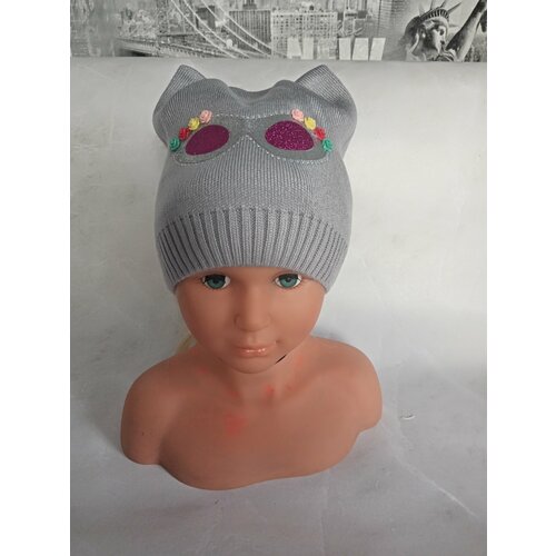 фото Шапка , размер 48-50, серый нет