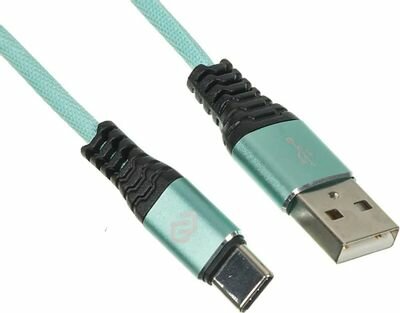 Кабель Digma USB A(m)-USB Type-C (m) 1.2м Light Blue - фото №2