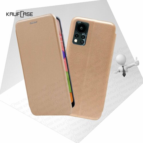 Чехол книжка KaufCase для телефона Infinix Hot 11s NFC (X6812B) (6.78), золото. Трансфомер чехол книжка kaufcase для телефона infinix hot 10 lite x657b 6 6 золото трансфомер