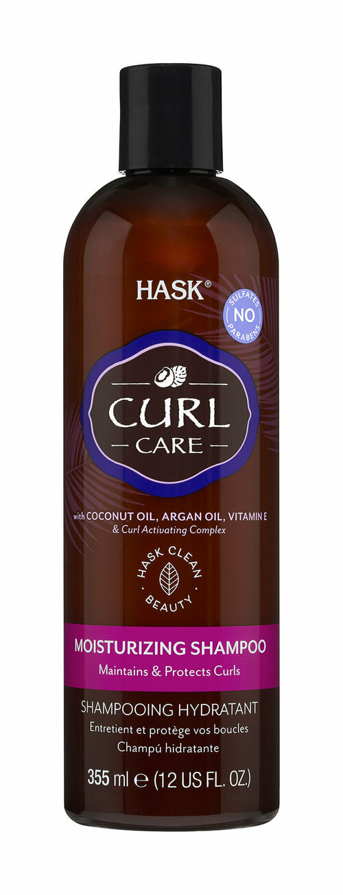 Увлажняющий шампунь для вьющихся волос Hask Curl Care Moisturizing Shampoo