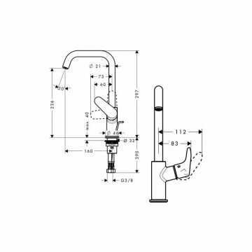 Смеситель для раковины Hansgrohe - фото №17