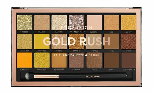 Палетка теней для век Profusion Gold Rush 21 Shade Eyeshadow Palette