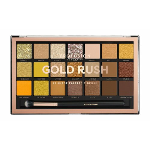 Палетка теней для век Profusion Gold Rush 21 Shade Eyeshadow Palette