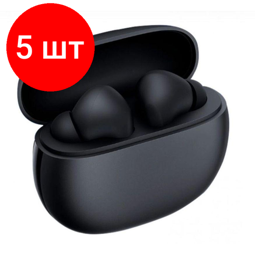 Комплект 5 штук, Наушники Xiaomi Redmi Buds 4 Active Black (BHR6992GL) наушники xiaomi redmi buds 3 lite black bhr5489gl