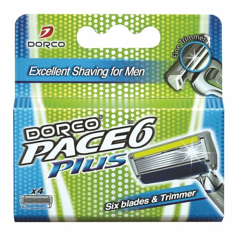 Сменные кассеты для бритья Dorco Pace 6 & Trimmer