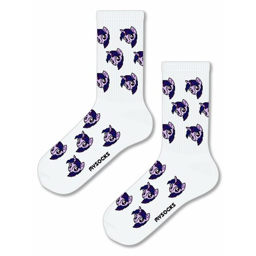 Носки MySocks, размер 36-43, белый my little pony мини набор пони с артикуляцией