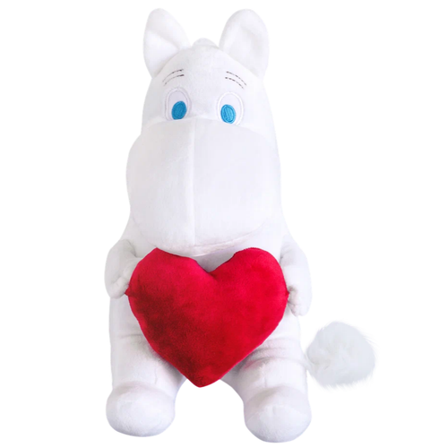 мягкая игрушка муми тролль с сердцем 14 см Moomin Мягкая игрушка Муми-тролль с сердцем 27 см MT11-2