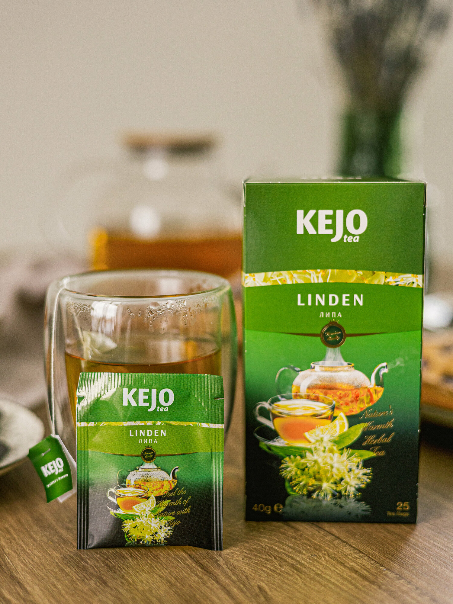 Чай травяной LINDEN (Липа) KejoTea 25 шт - фотография № 7