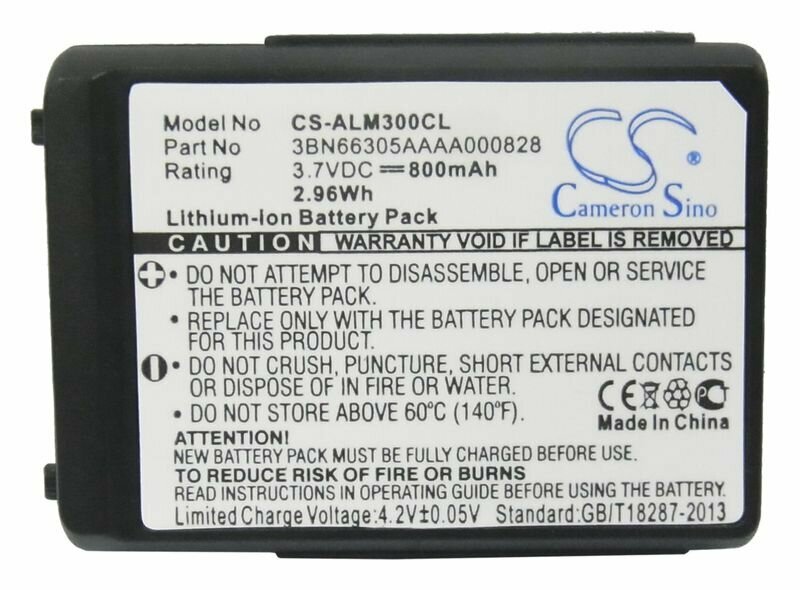 Аккумулятор Cameron Sino для радиотелефона Alcatel-Lucent 400 DECT, 300 DECT, p/n: 3BN66305AAAA000828, 3BN66305AAAA000846, ALCH-011664AC, 800мАч — фото 5