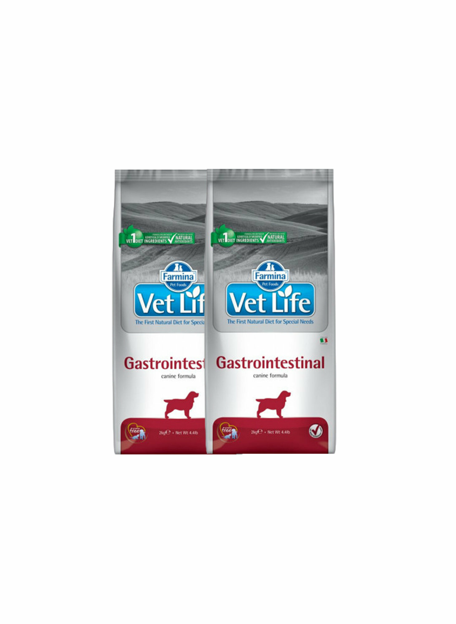 Farmina Vet Life Dog Gastrointestinal сухой корм для взрослых собак при заболеваниях желудочно-кишечного тракта - 2 кг x 2 шт.