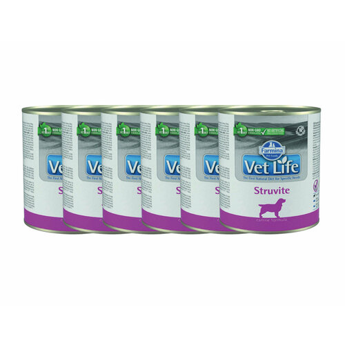Паштет Vet Life Dog Struvite / при струвитах для собак 300г 6 шт.