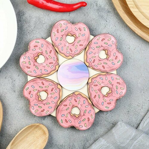 Подставка под горячее Пончик 20 см можжевельник 566₽