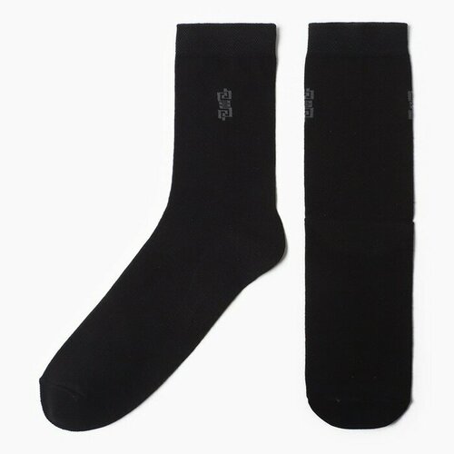 Носки Золотая игла, размер 41/44, черный мужские носки 20 пар классические размер 41 44 черный