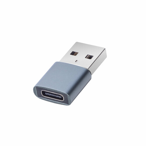 Адаптер USB-C - USB A, графит, Deppa, Deppa 73128