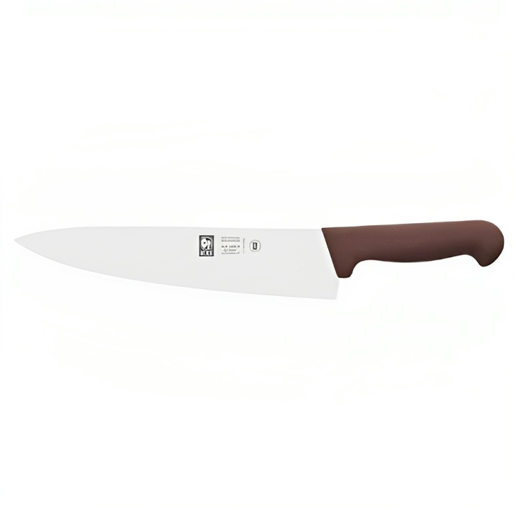 Нож поварской 215-350 мм. Шеф коричневый, узкое лезвие PRACTICA Icel