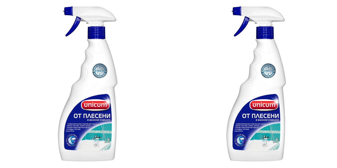 фото Cпрей для удаления плесени и грибка Unicum, сверхмощный, 500 мл, 2 шт