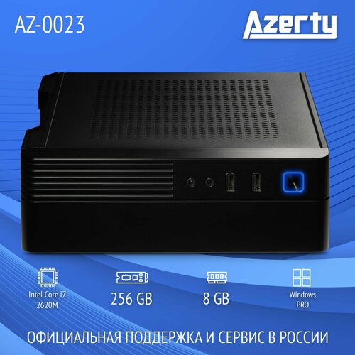 Мини ПК Azerty AZ-0023 (Intel i7-2620M 2x2.7GHz, 8Gb DDR3L, 256Gb SSD, Wi-Fi, BT)