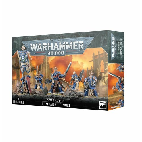 Миниатюры для настольной игры Games Workshop Warhammer 40000: Space Marines - Company Heroes 48-08 миниатюры для настольной игры games workshop warhammer 40000 space marines primaris impulsor 48 94